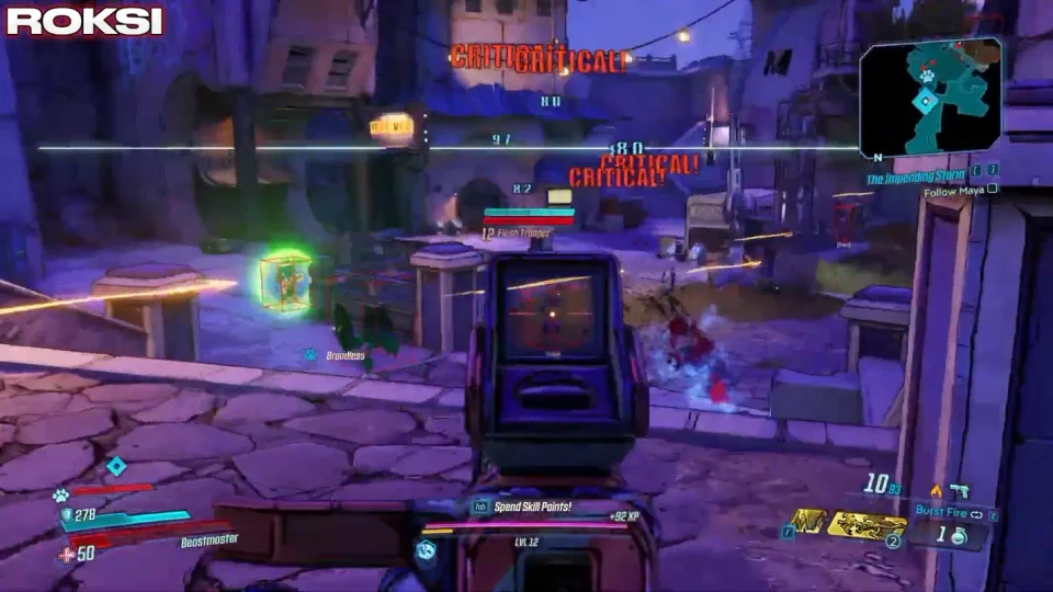 Borderlands 3 PC cheat menu overlay with soft aim, ESP, and misc options